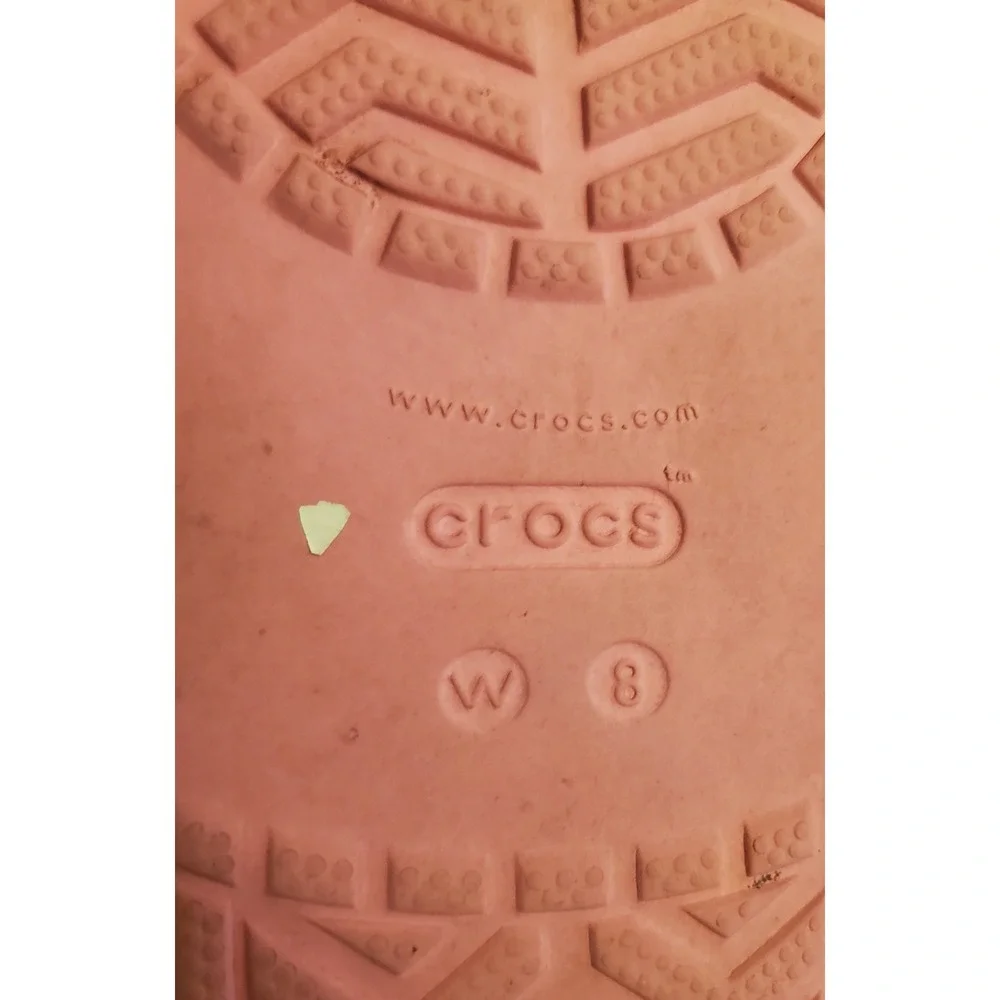 Crocs Crocband Flip Flops Ombre Thong Sandals‎ Womens Size 8 Pink Yellow